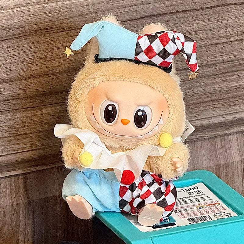 Labubu Striped Overalls Outfit