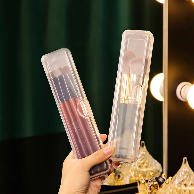 Portable Transparent Brush Storage Box