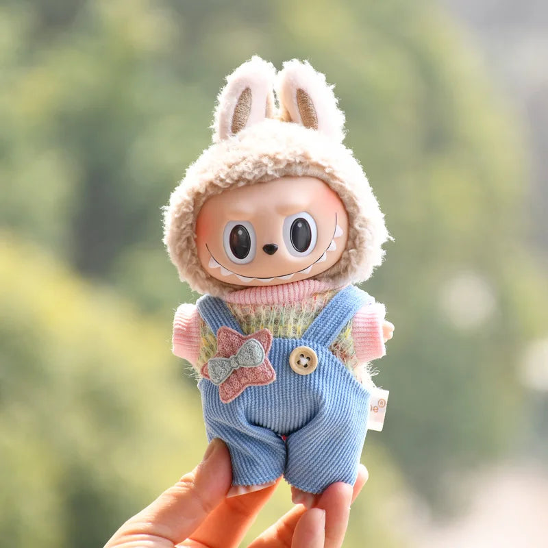 EXO Labubu Overalls Hat Set