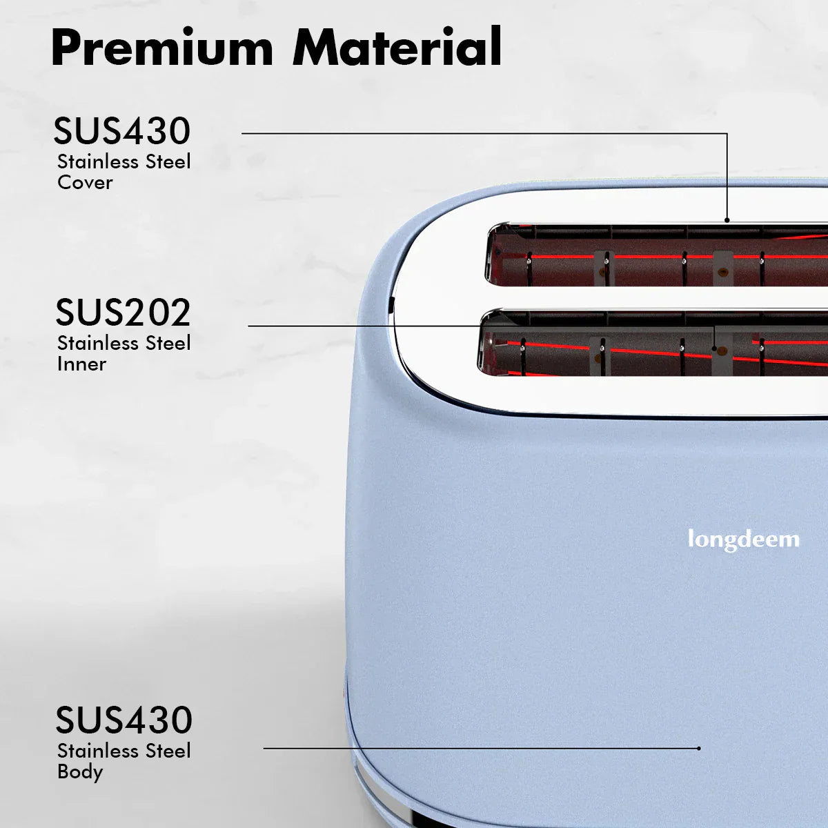 Extra Wide Slot Toaster