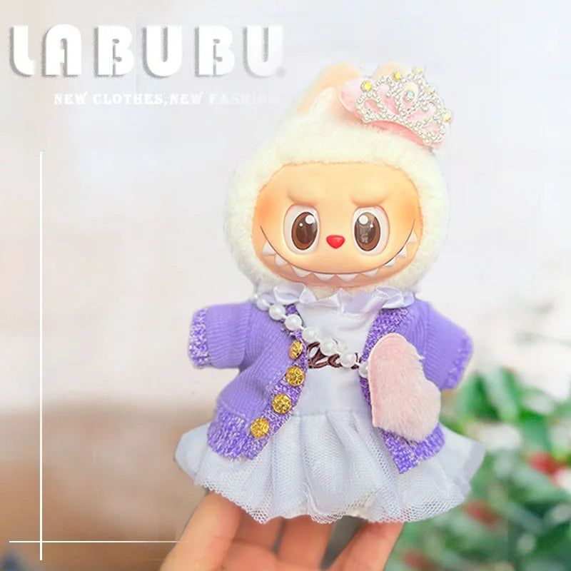 JUMEET Macaron Labubu Plush Outfit