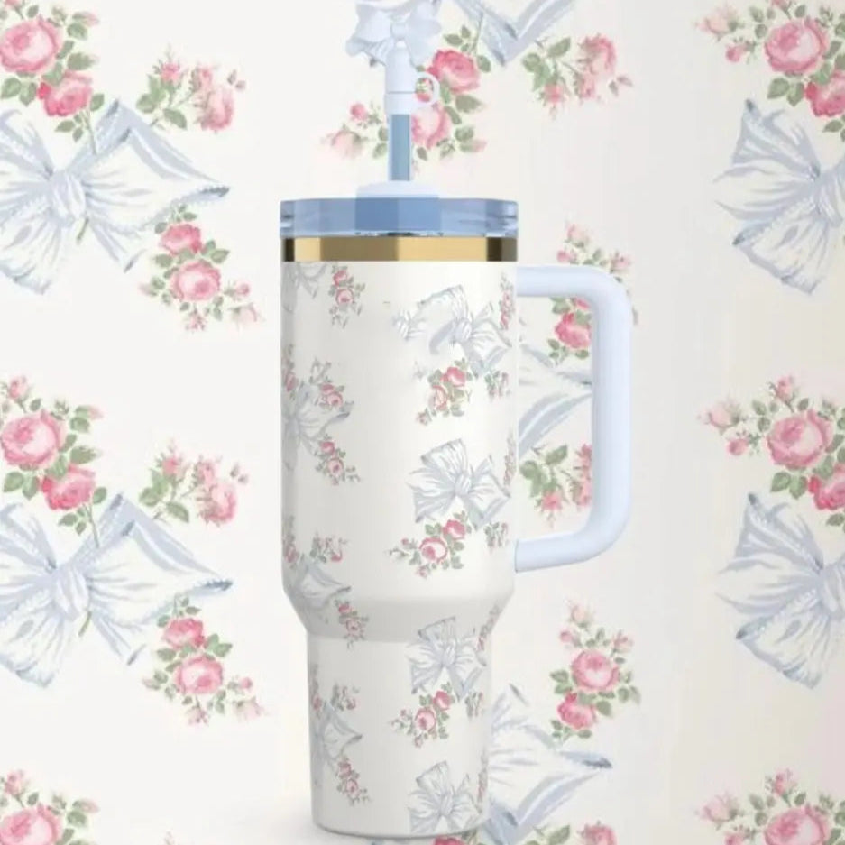 Cherry Pink Stanley Style Tumbler