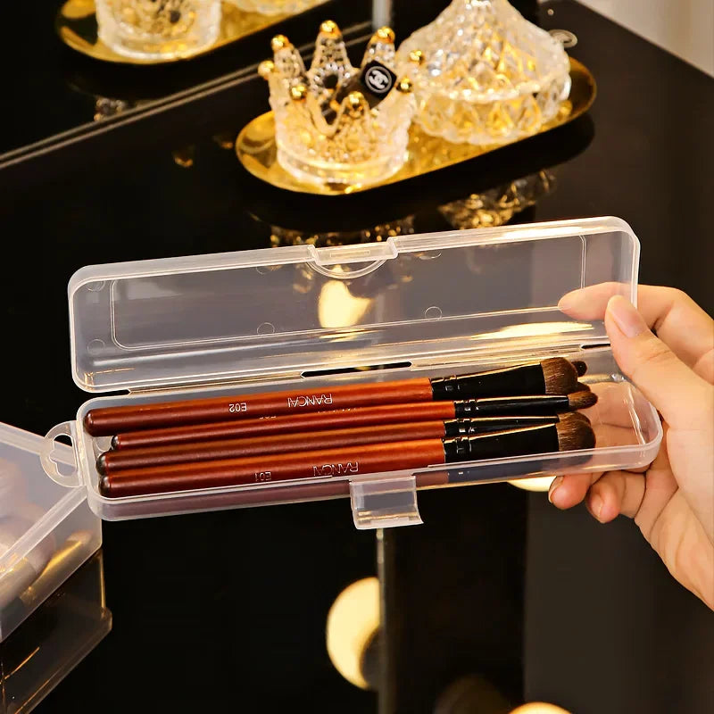 Portable Transparent Brush Storage Box