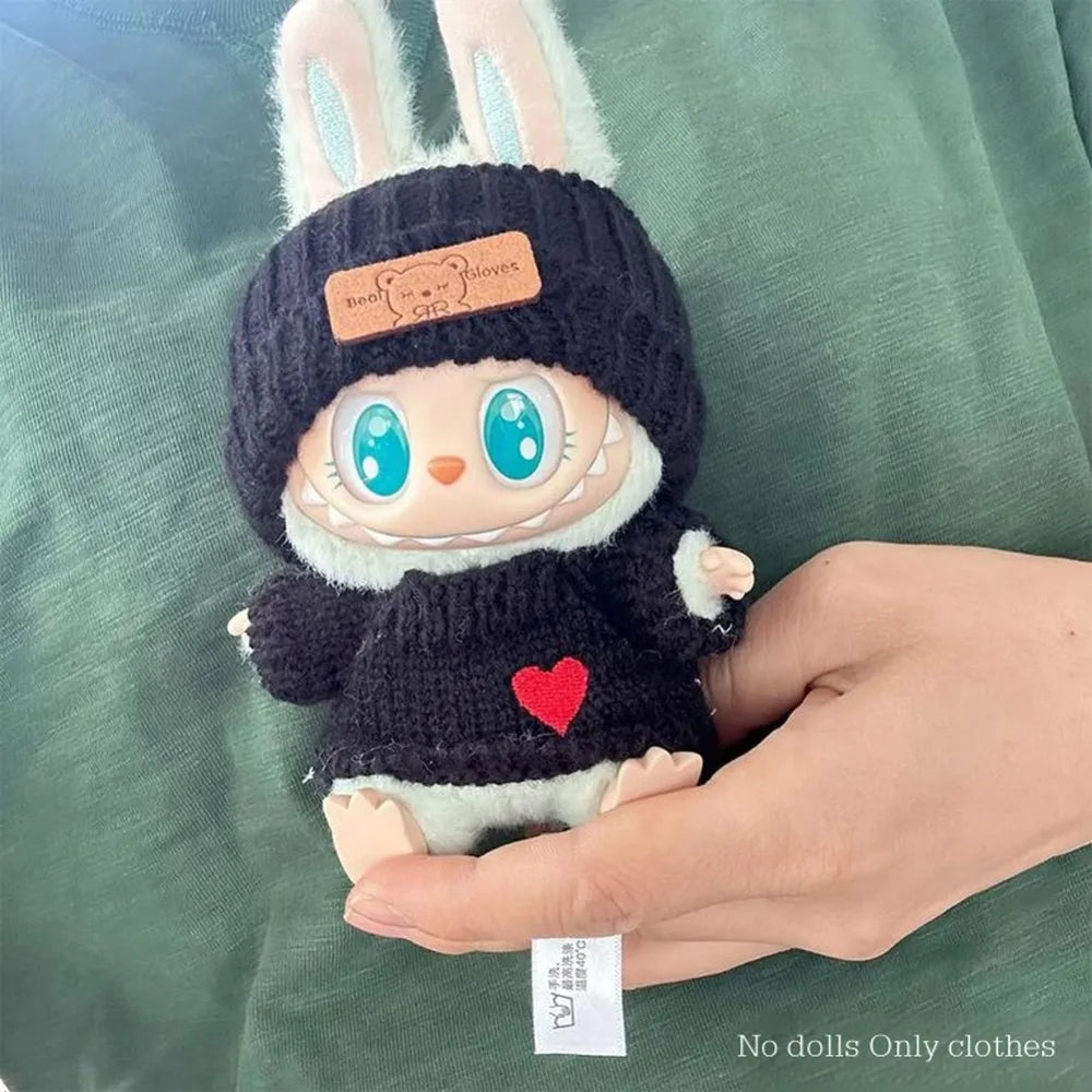 Labubu Sweater Hat Outfit Set