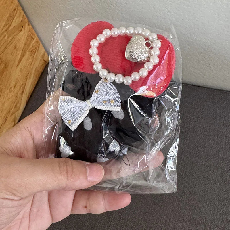 Labubu Yarn Skirt Accessory Set