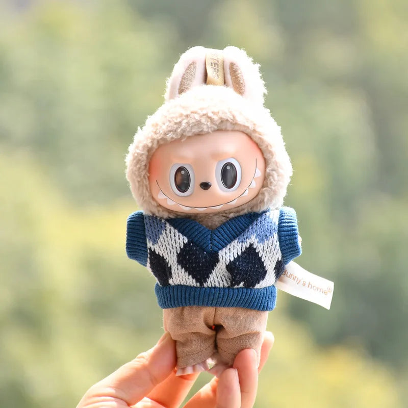 EXO Labubu Overalls Hat Set