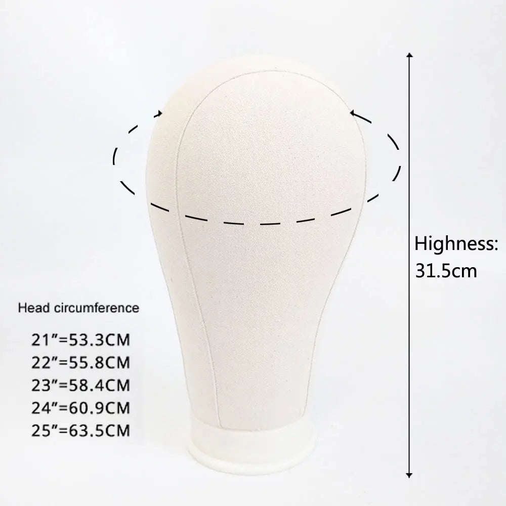Canvas Mannequin Wig Head Stand