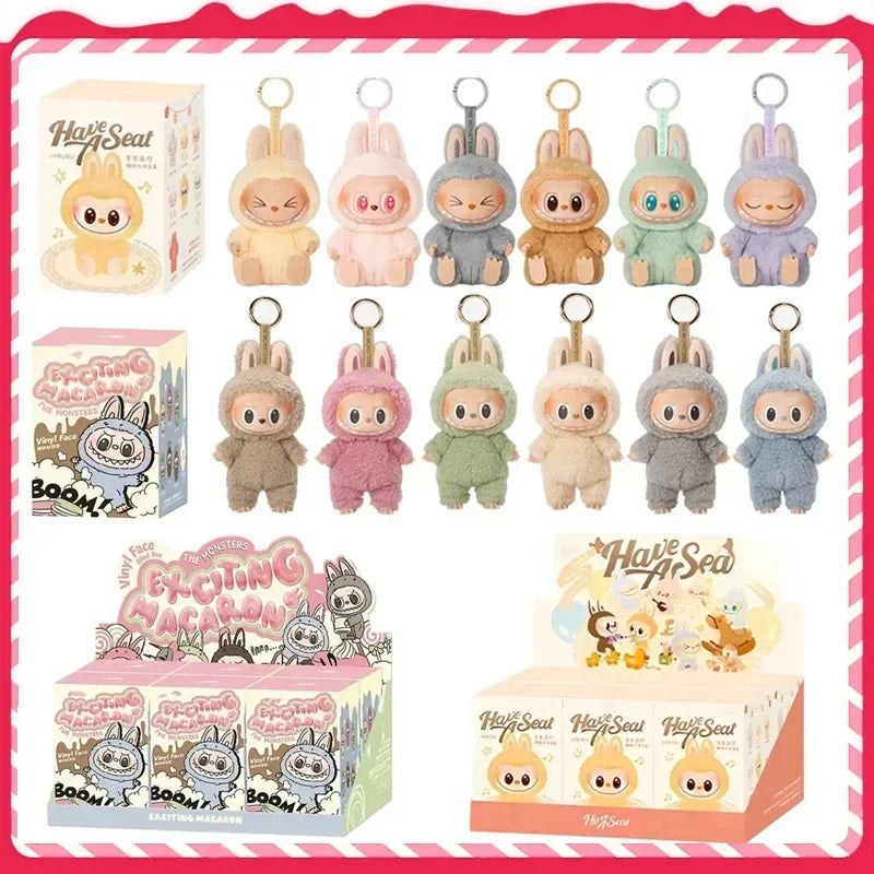 Labubu Has a Seat PVC Figure Keychain