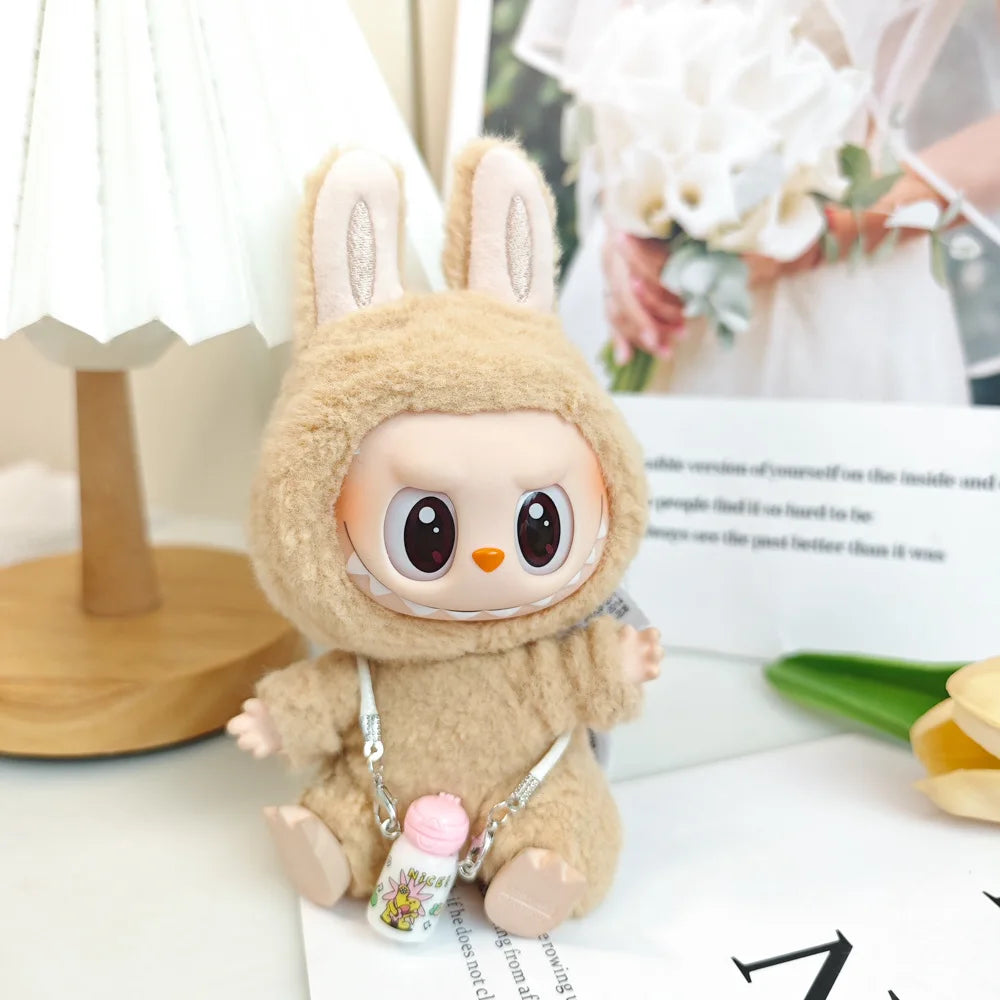 Labubu Clothes with Keyring Set