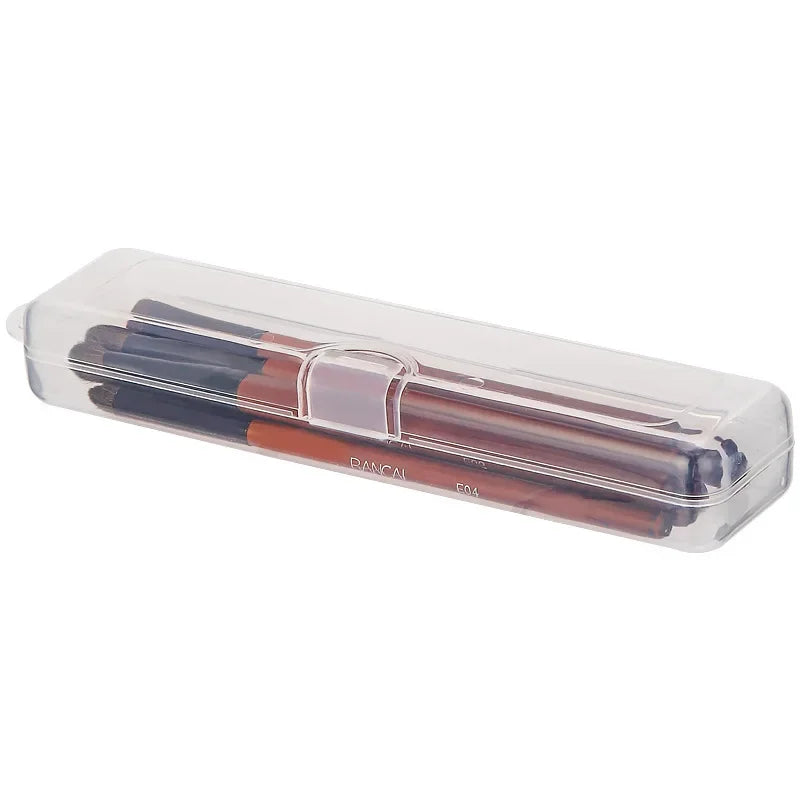 Portable Transparent Brush Storage Box