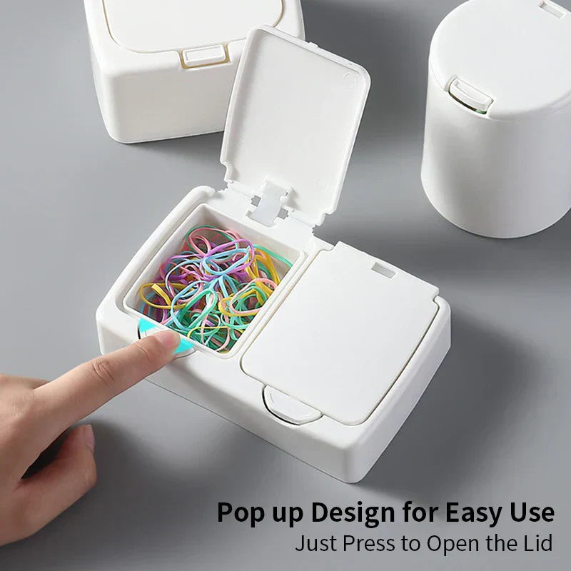 Pop-Up Cotton Swab Organizer