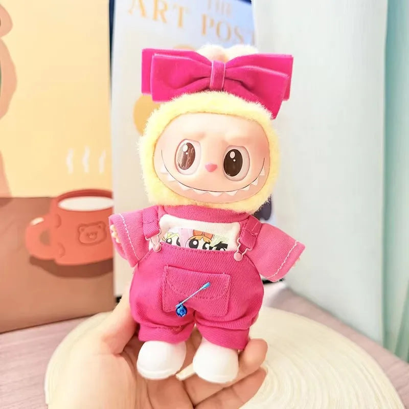 JUMEET Macaron Labubu Plush Outfit