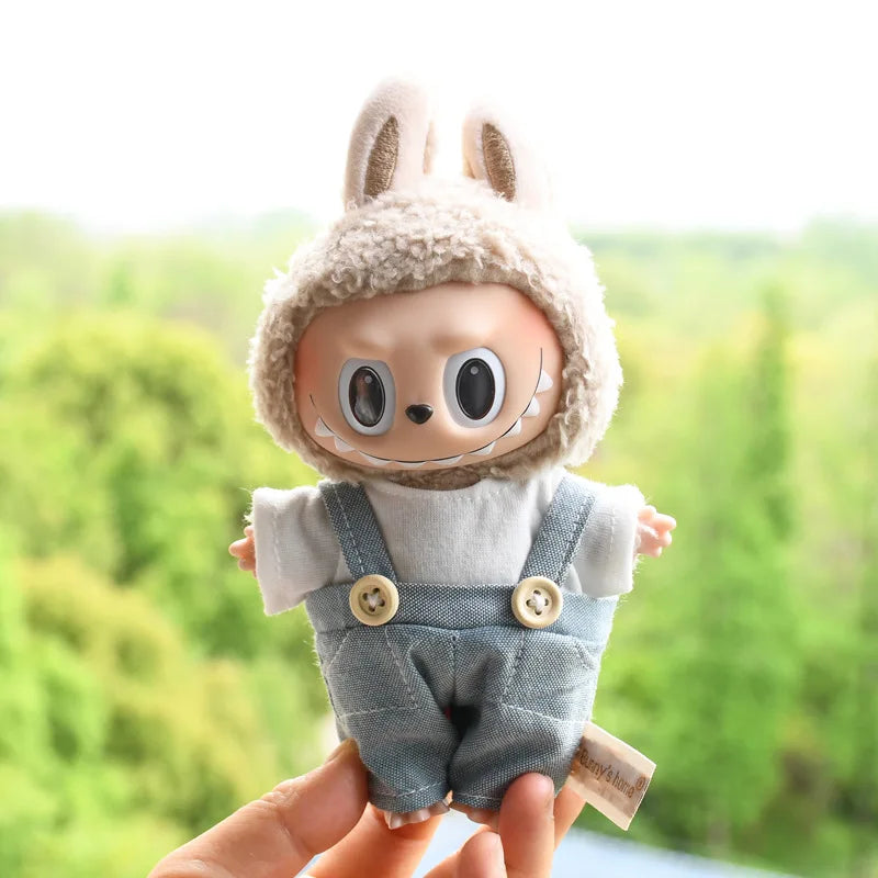 EXO Labubu Overalls Hat Set