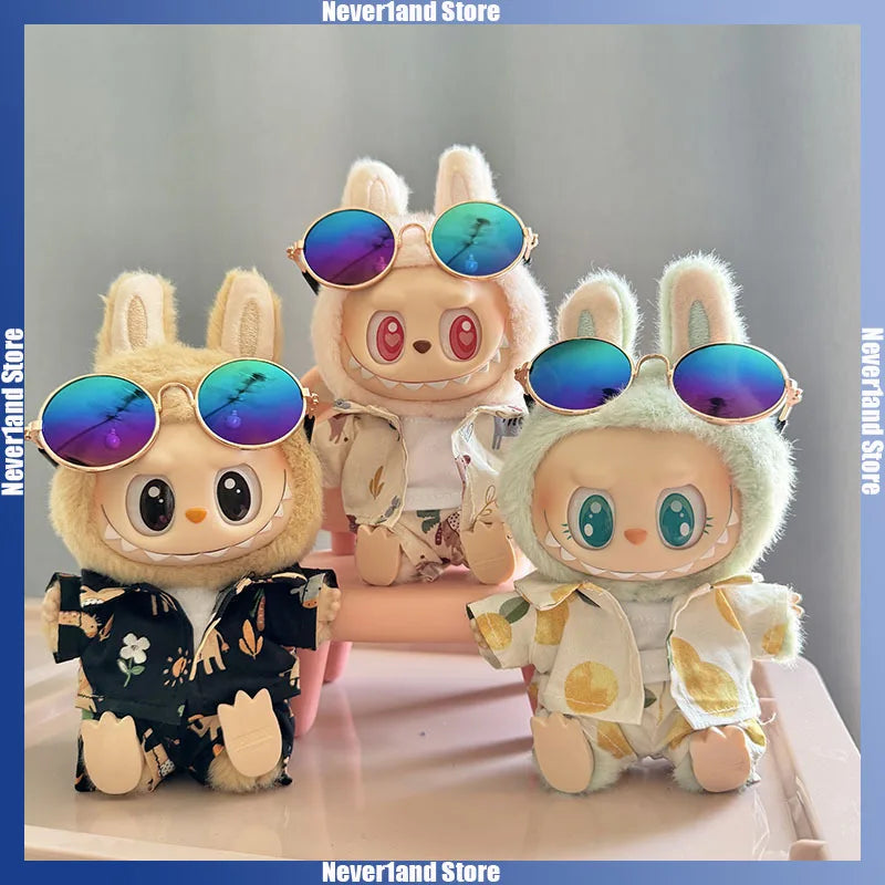 Labubu Beach Resort Overalls Set