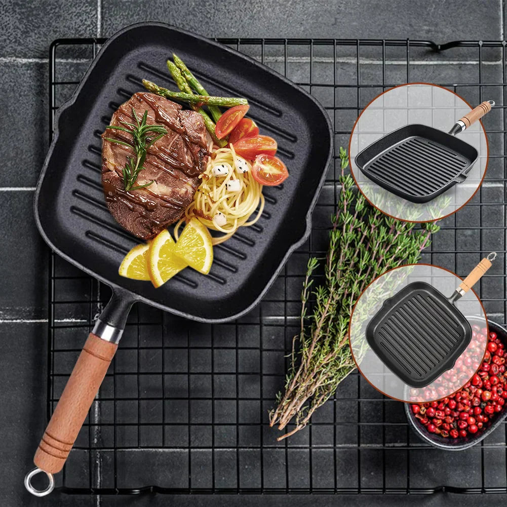 Cast Iron Square Grill Pan