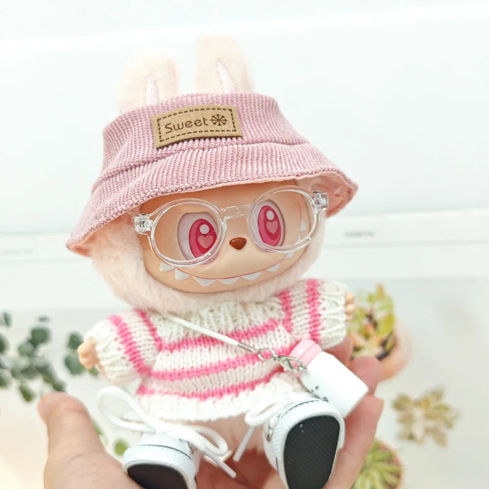 Labubu Clothes with Keyring Set