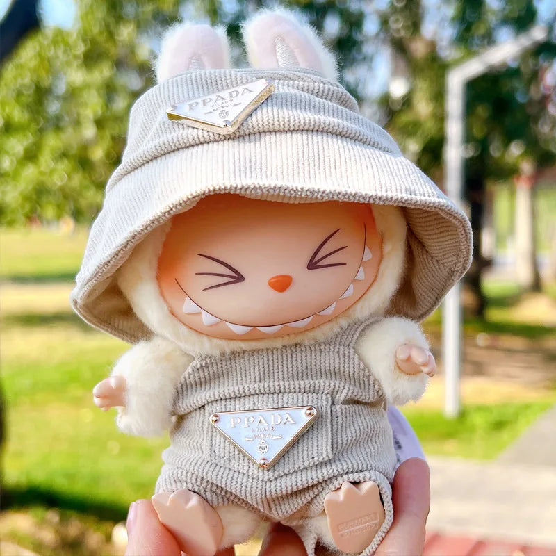MINISO Labubu Corduroy Doll Outfit Set