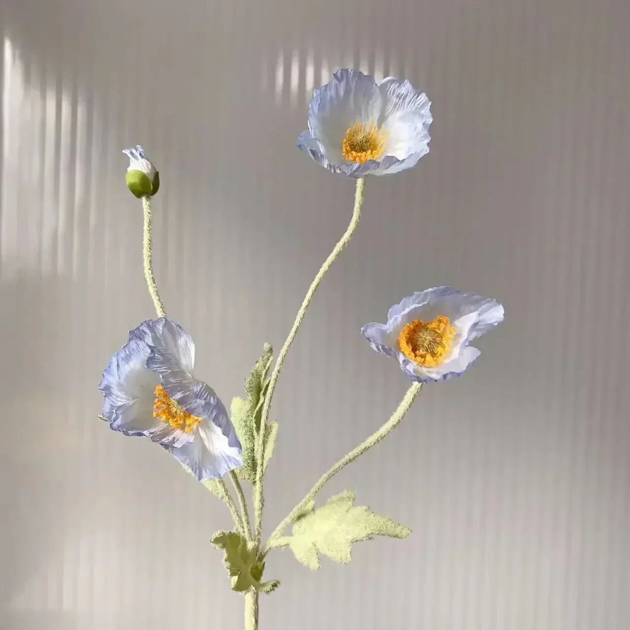 Silk Poppy Flower Stem