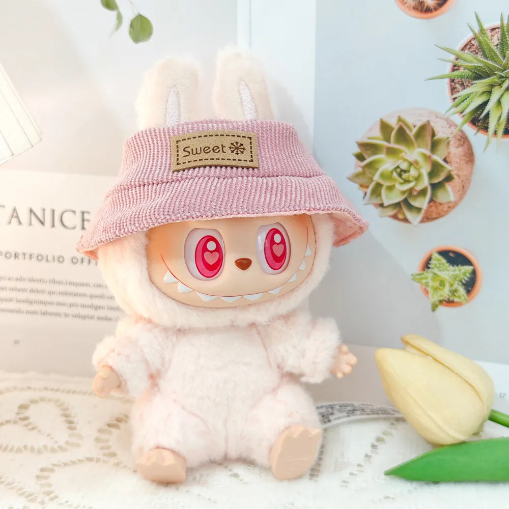 Labubu Clothes with Keyring Set