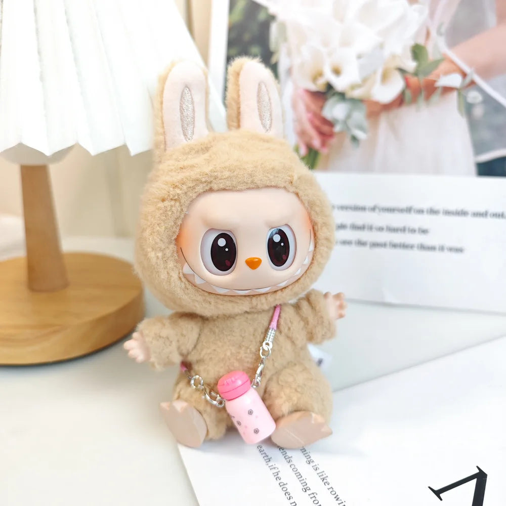 Labubu Clothes with Keyring Set