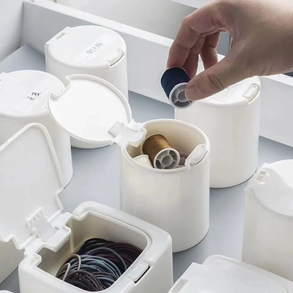 Pop-Up Cotton Swab Organizer