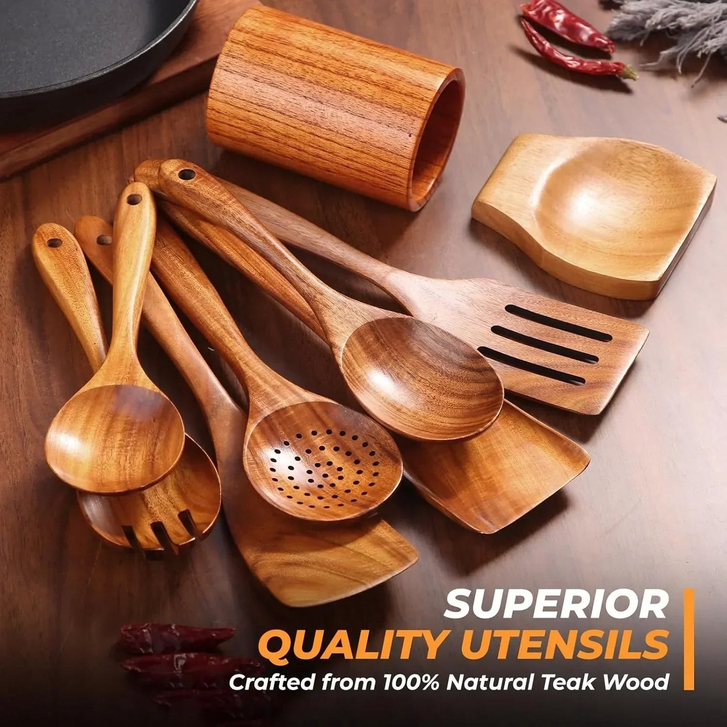 Nonstick Safe Wooden Spatulas
