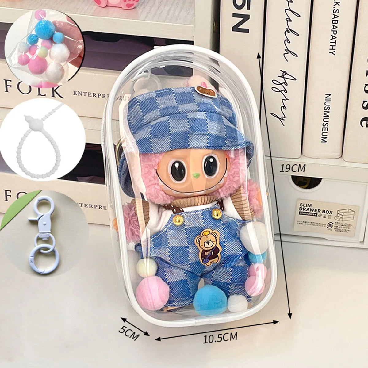 Labubu V2 Display Case Bag