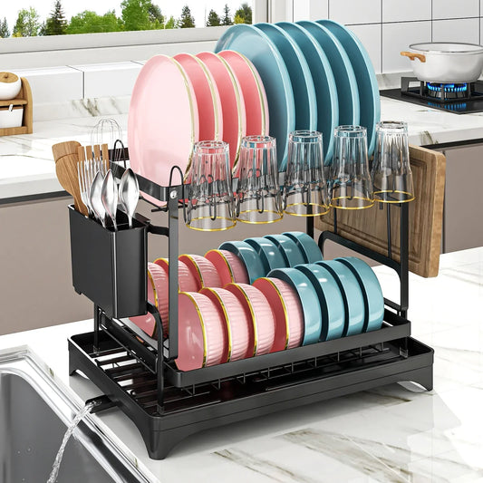 Dish Rack with Utensil Holder