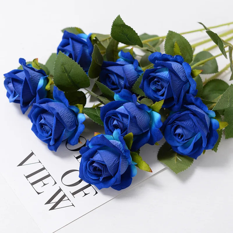 Flower Red Rose Artificial Branch Set