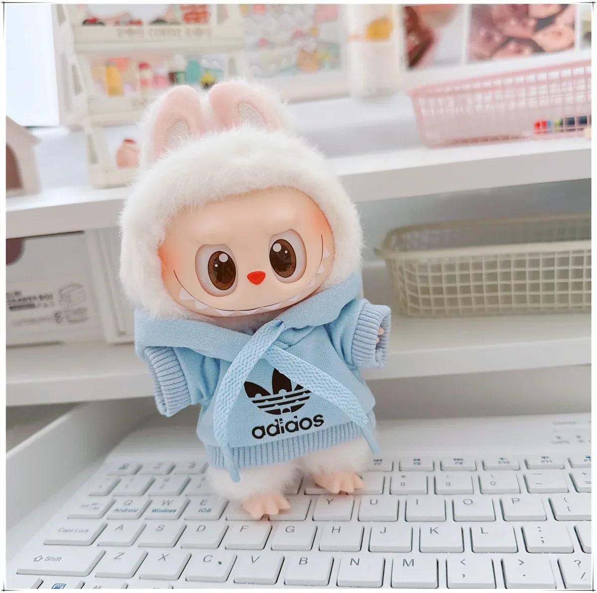 MINISO Labubu Korean Hoodie Outfit Set