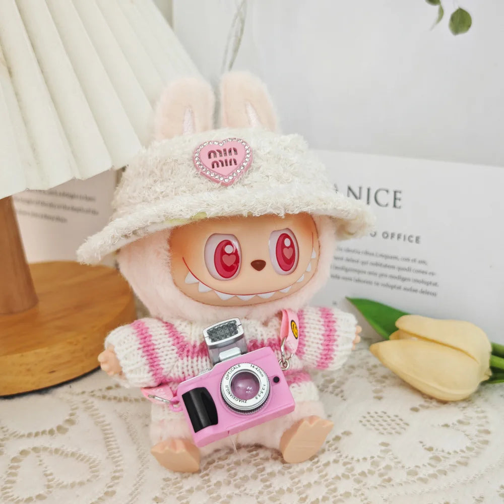 Labubu Clothes with Keyring Set