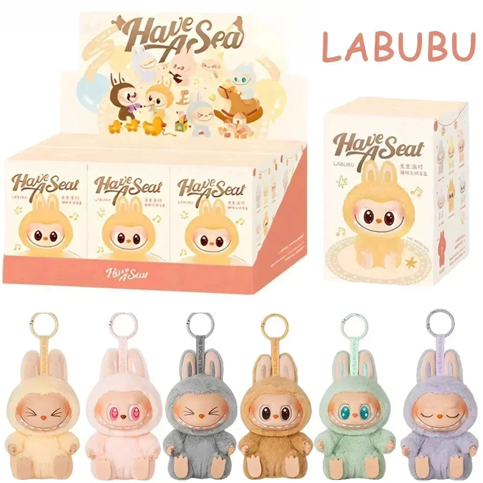 Labubu Has a Seat PVC Figure Keychain